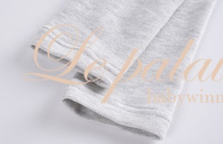 Le Palais Vintage Original Black Silver Grey Multi-Wear Wide-brimmed Fleece Hip Leggings-LEN