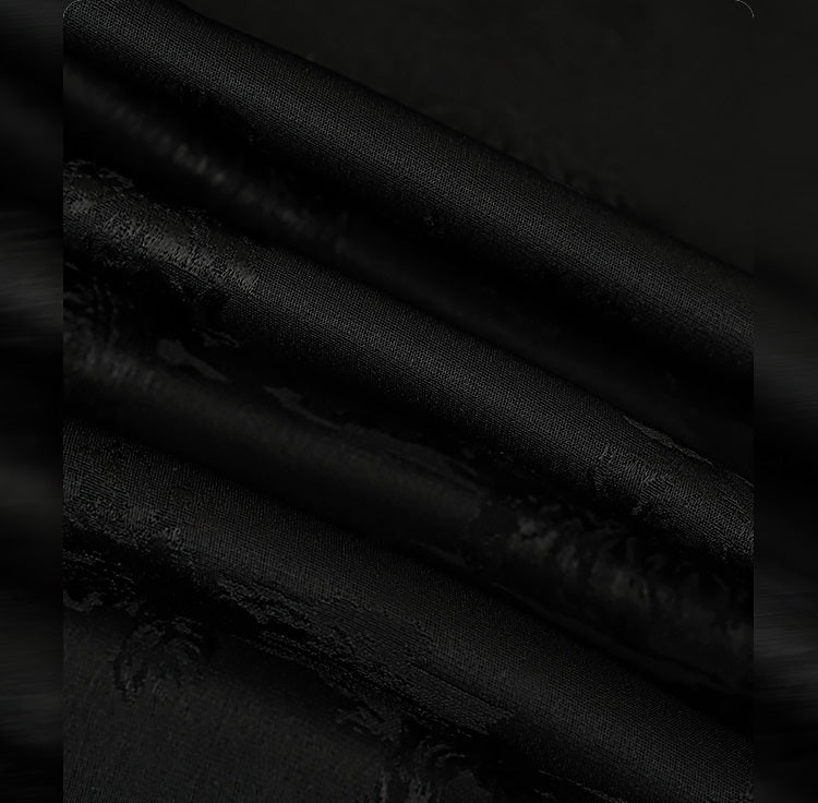 HECO Chinese high-end acetate jacquard drape slimming trousers - QUEEN.