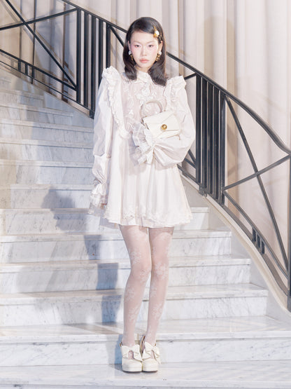 FAME Ruffled Rose Embroidered Dress - GERRIT