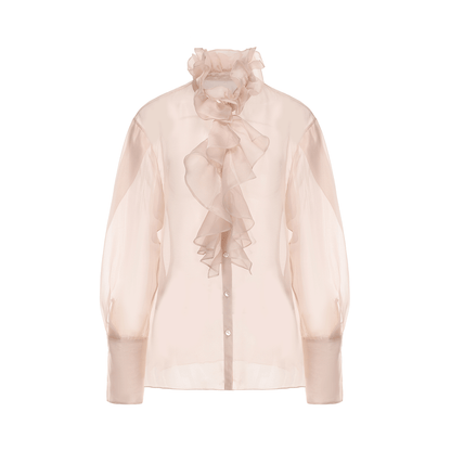 ATELIER MISS LU Court Wind Pleated Design Shirt Top - AUDIT