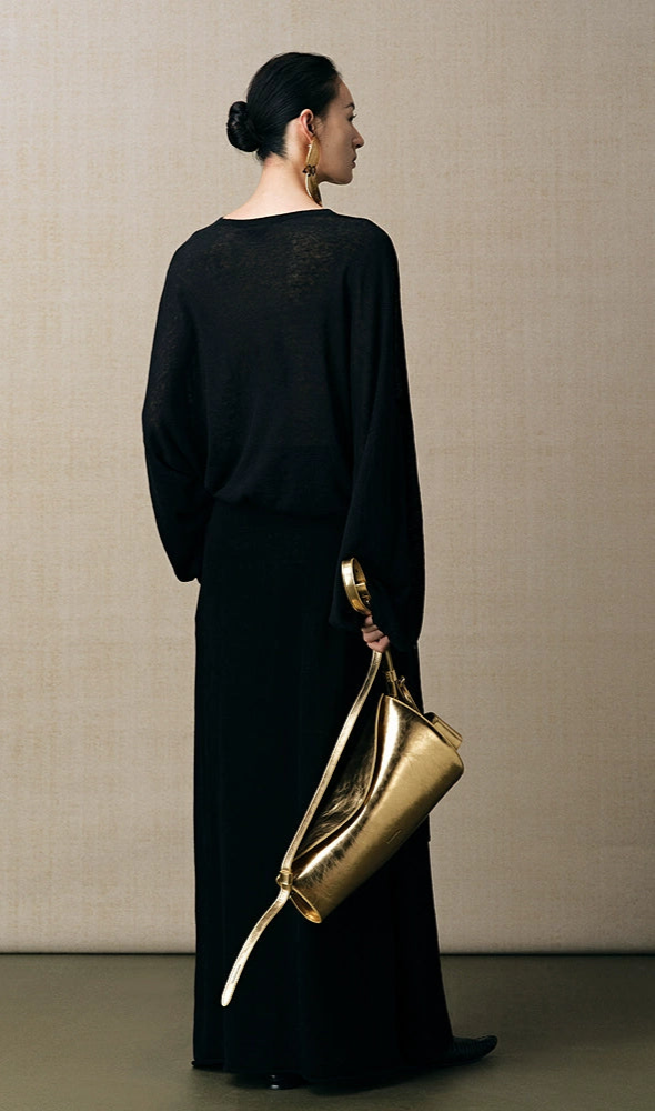 ZHUCHONGYUN pleated cuffs drawstring knit top-NODE.