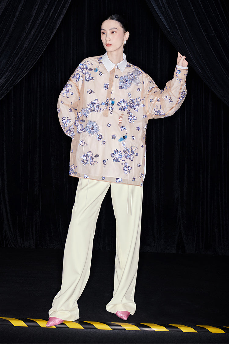 M essential Mackay designer elasticated straight-waistband trousers - stans.