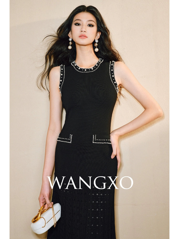 WANGXO Frost Pleat French Dress  - ESMEE.
