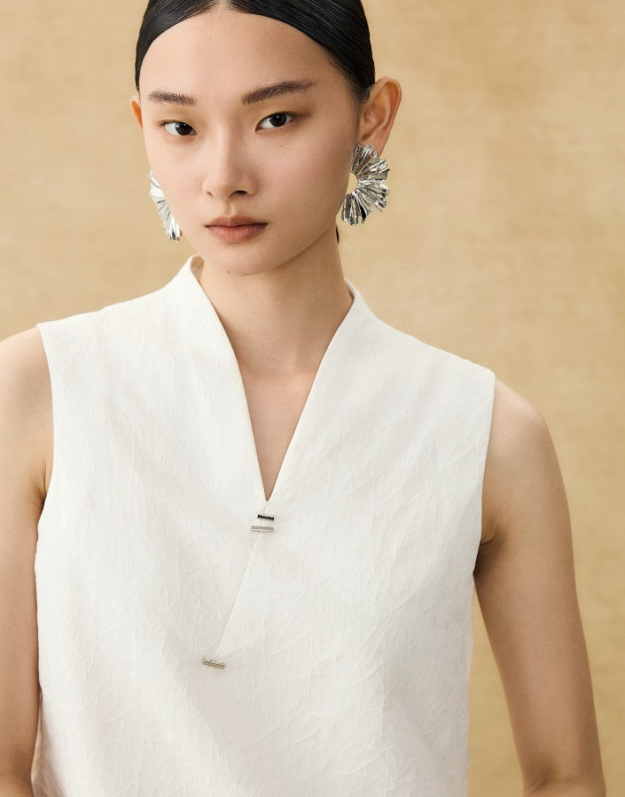 HECO Chinese Style Shoulder Sleeveless Top - GRACE.