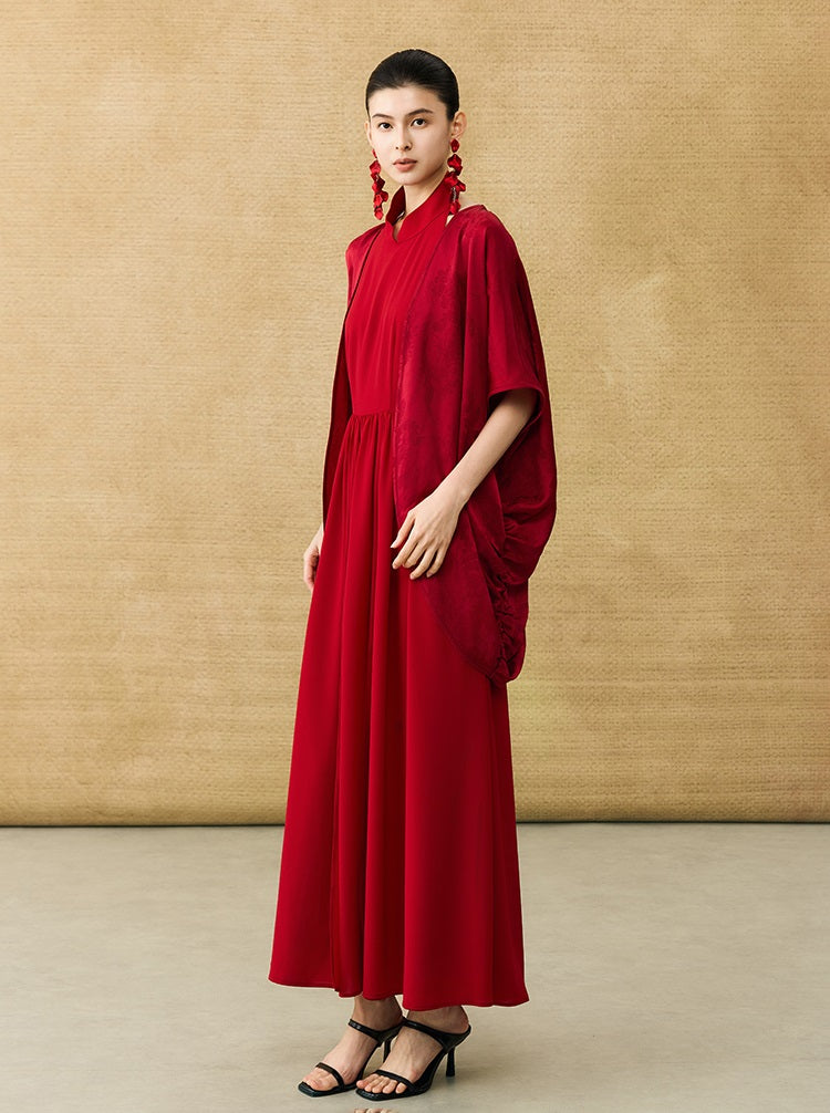 HECO Chinese style loose shirred shawl jacket summer travel sunscreen shirt - SQUAD.