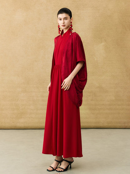 HECO Chinese style loose shirred shawl jacket summer travel sunscreen shirt - SQUAD.