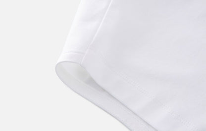 ZHUCHONGYUN woven crew neck short-sleeved T-shirt--OKUMURA.