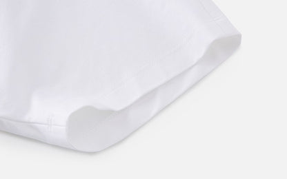 ZHUCHONGYUN woven crew neck short-sleeved T-shirt--OKUMURA.