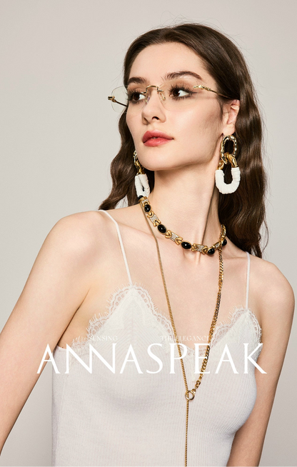 ANNASPEAK  Lace Versatile V-Neck Sling Vest-LAXS.