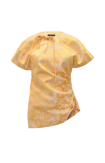 M essential Mackay designer Tan-e jacquard tile beads decorative collar - THANKS.