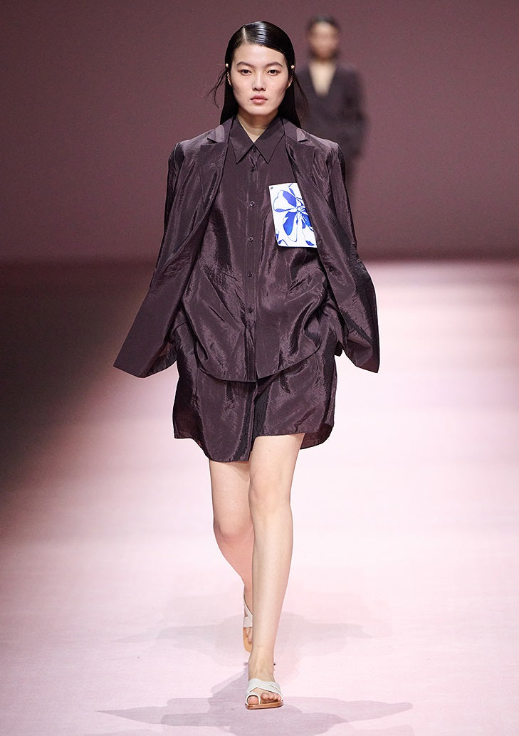 COMME MOI  summer printed decorative piece casual shirt - ELLIE.