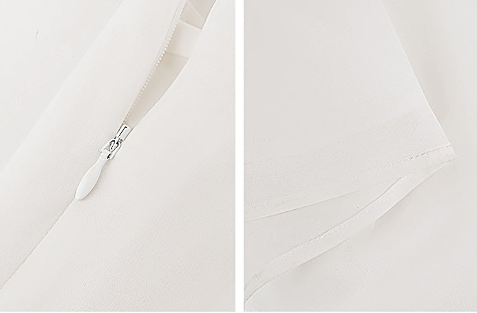 HECO Chinese Style Spell Receiving Waist Sleveless Dress - SIMMER.