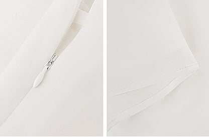 HECO Chinese Style Spell Receiving Waist Sleveless Dress - SIMMER.