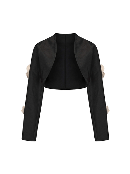 ATELIER MISS LU Orchid Cut Shape Short Jacket - CAMIELLE.