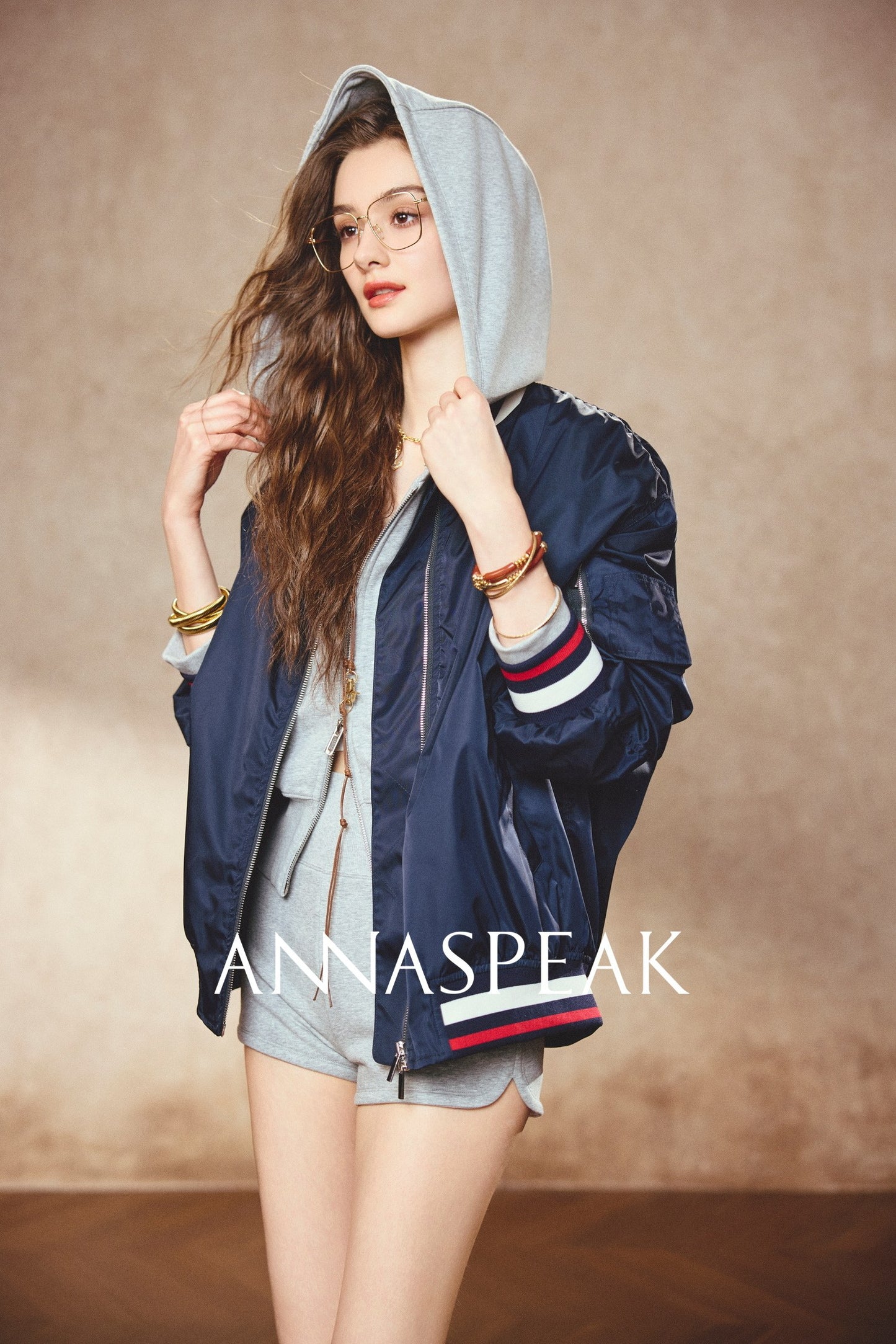 ANNASPEAK collar bomber jacket-ELI.