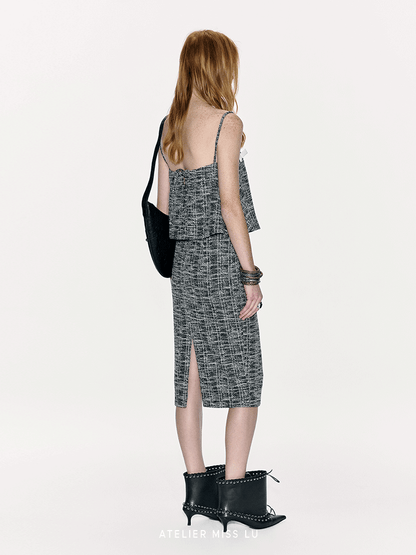 ATELIER MISS LU Small Fragrance Slim Pencil Stretch Skirt  - THOMAS