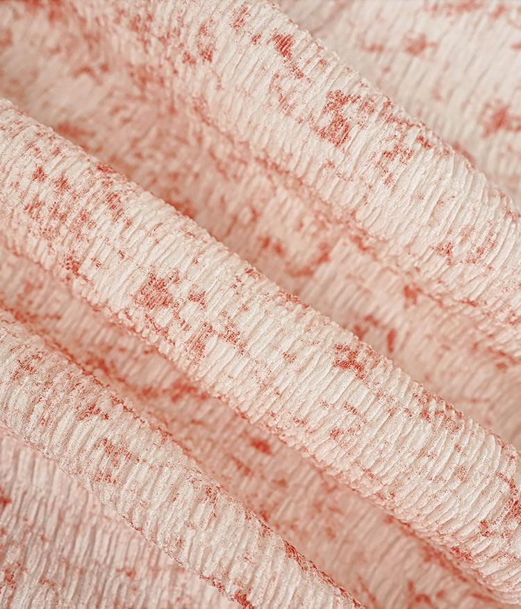 HECO Chinese style women's summer shirred waist temperament buckle long skirt - QUEEN.