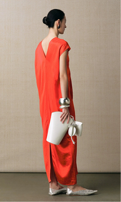 ZHUCHONGYUN large silhouette temperament long dress--MEI.