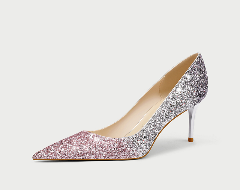 pjjuu crystal new french stiletto wedding shoes -  STAN