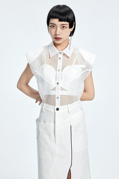 TINY IN Women's Cut-Out Camisole Top-BAKU