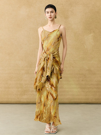 HECO Chinese National Style Burning Flower Slightly Transparent shirt- STROK.