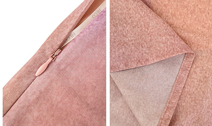 HECO Chinese gradient floral flowing temperament skirt - SWAED.