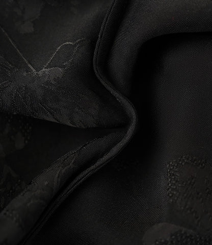 HECO Chinese Art Butterfly Print Swing Neck T-Shirt Waist Slim Top - CONJOR .