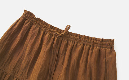 ZHUCHONGYUN loose wide pants and loose turtle neck long sleeve top outfit set-PAPA.