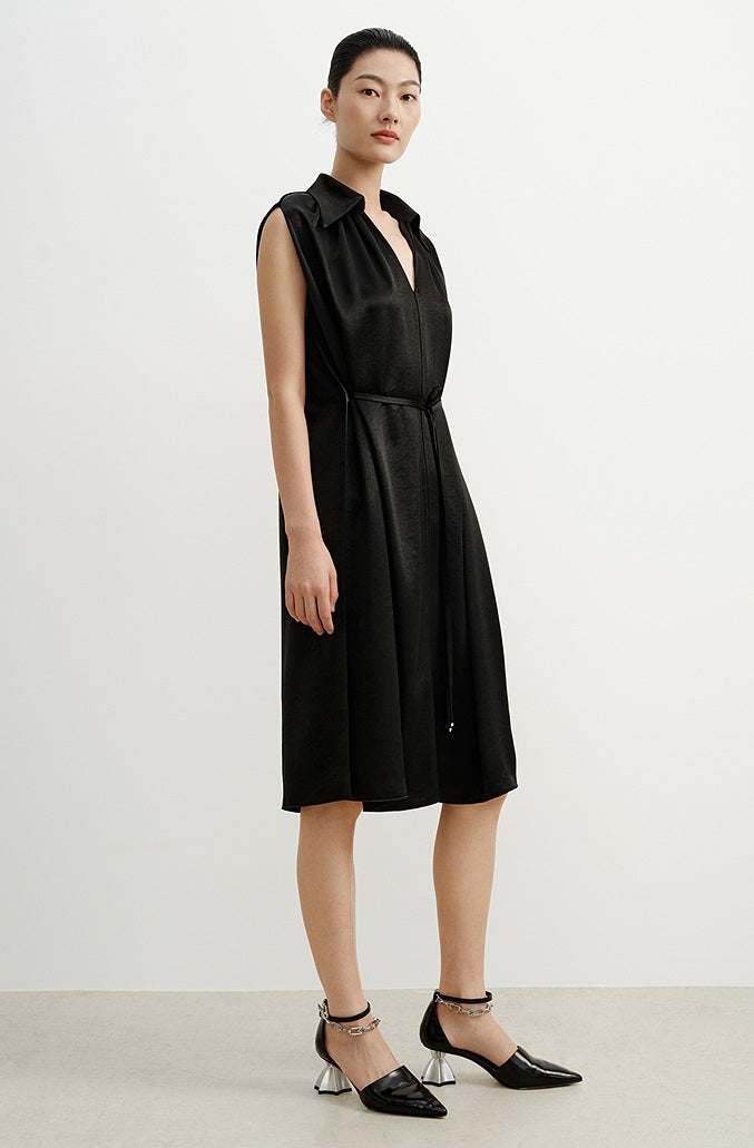 COMME MOI  summer women's cape sleeveless dress - SOPHIE.