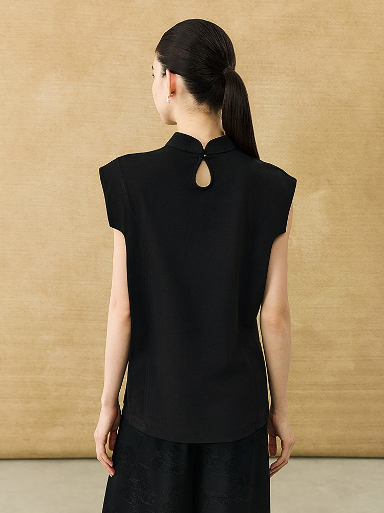 HECO Chinese Bamboo Leaf Print Short Sleeve T-Shirt - CHASE.