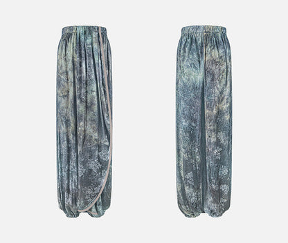 TUYUE Botanical Dyeing Loose elastic waist tunic skirt bloomers- CARTER.