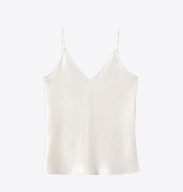 COMME MOI Lv Yan designer summer full acetate texture fashion V-neck suspenders - RICK.