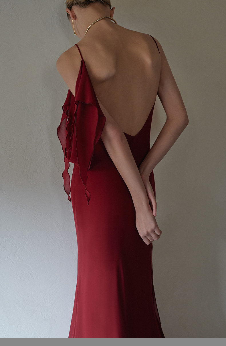 GOUDIN light sleeveless birthday party dress-DRA.