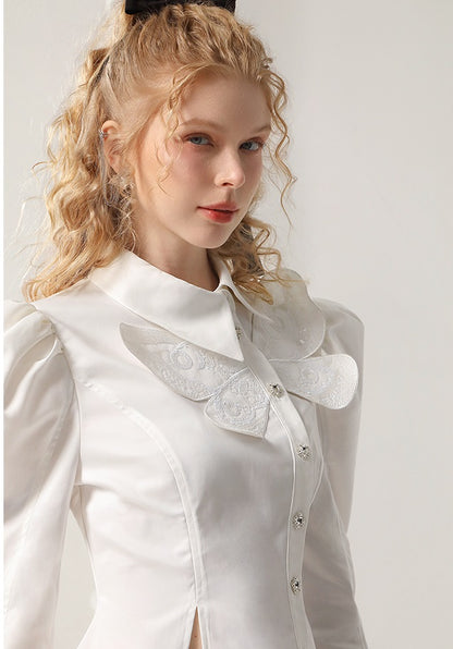 CHECOCRE New Retro Sleeve Butterfly Women's Top - GIO