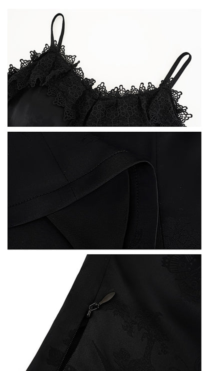 HECO Chinese High-end Acetate Lace Splicing Camisole - ZEPH.