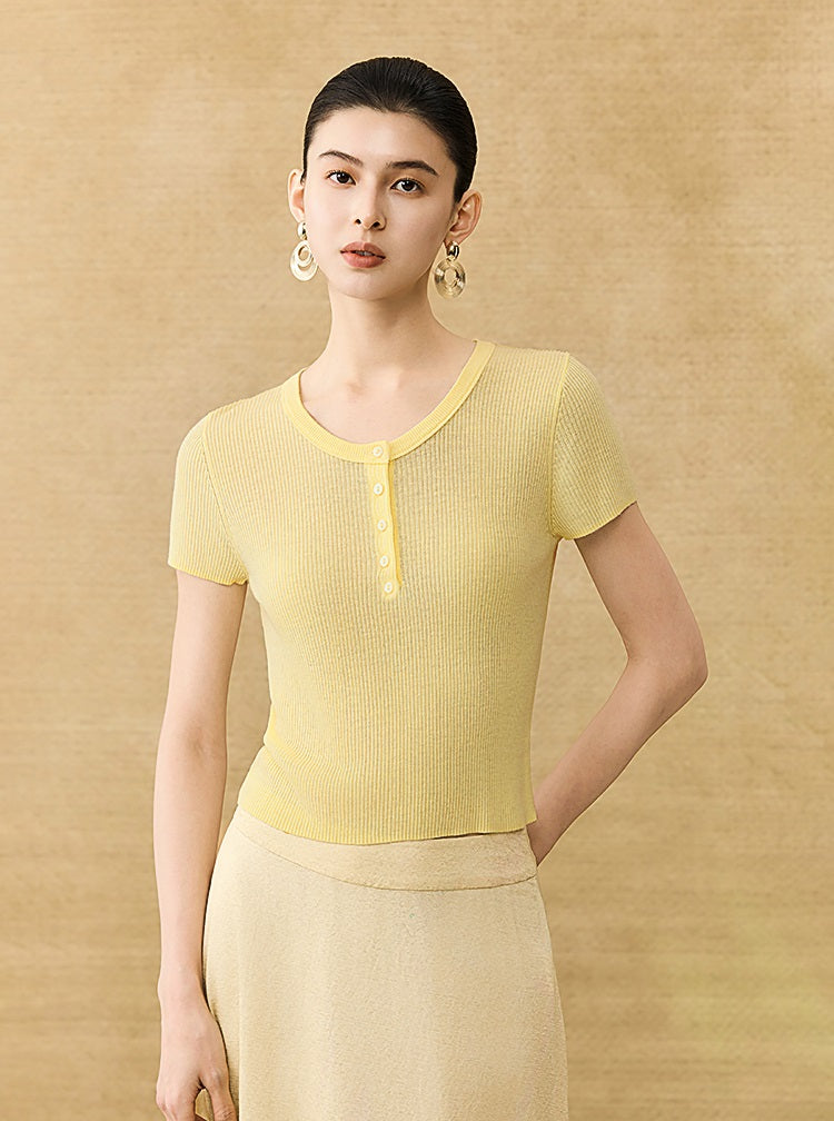 HECO Chinese Versatile Breathable Shoulder Short Sleeve T-Shirt - CEAS.