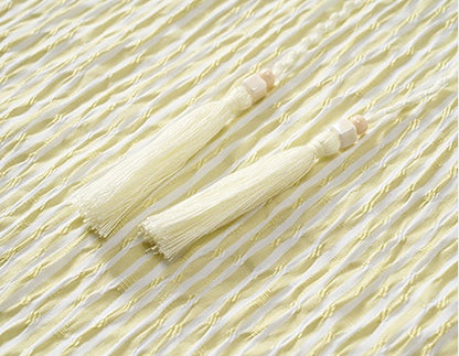 COMME MOI Yellow puff sleeve low-neck shirt - GRANT.