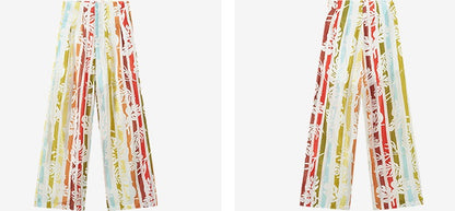 COMME MOI Lv Yan designer summer women's high-waisted wide-leg pants - TYE.