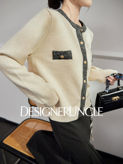 DGU "Muya" gray sweater cardigan new loose slimming high-end outer top - TARA.