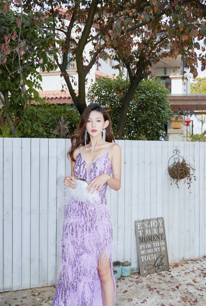 DOLLY Elegant Sleeveless Embroidery High Waist Long Fishtail Cocktail Dress-ZETA