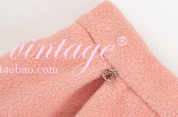 Le Palais  Peach Pie Slim Coat + Skirt Peach Pink Suit-PALM