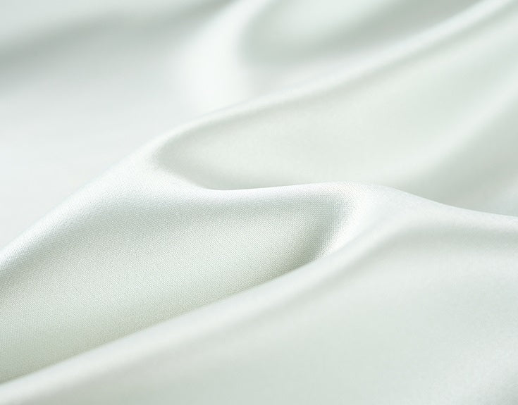 COMME MOI Oblique Shoulder Cutout Acetate Cap Sleeve Green Shirt - SUN.