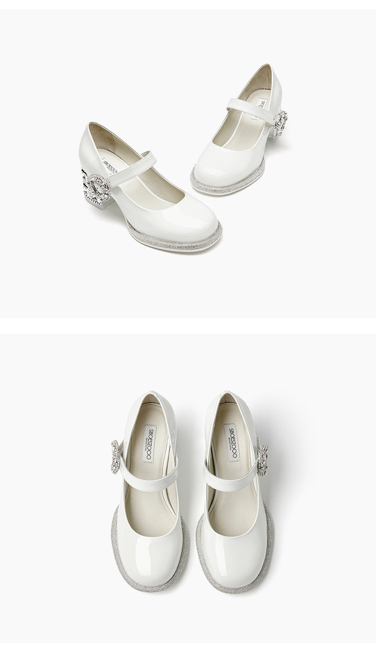 SHOESZOOO French Maryjane Leather Block Heels - PROUD.