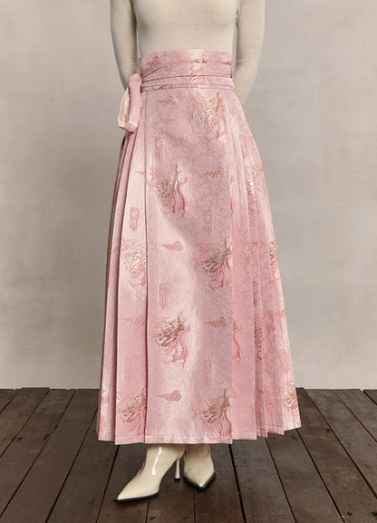 HECO dragon weaving golden high-waisted skirt women - praise.