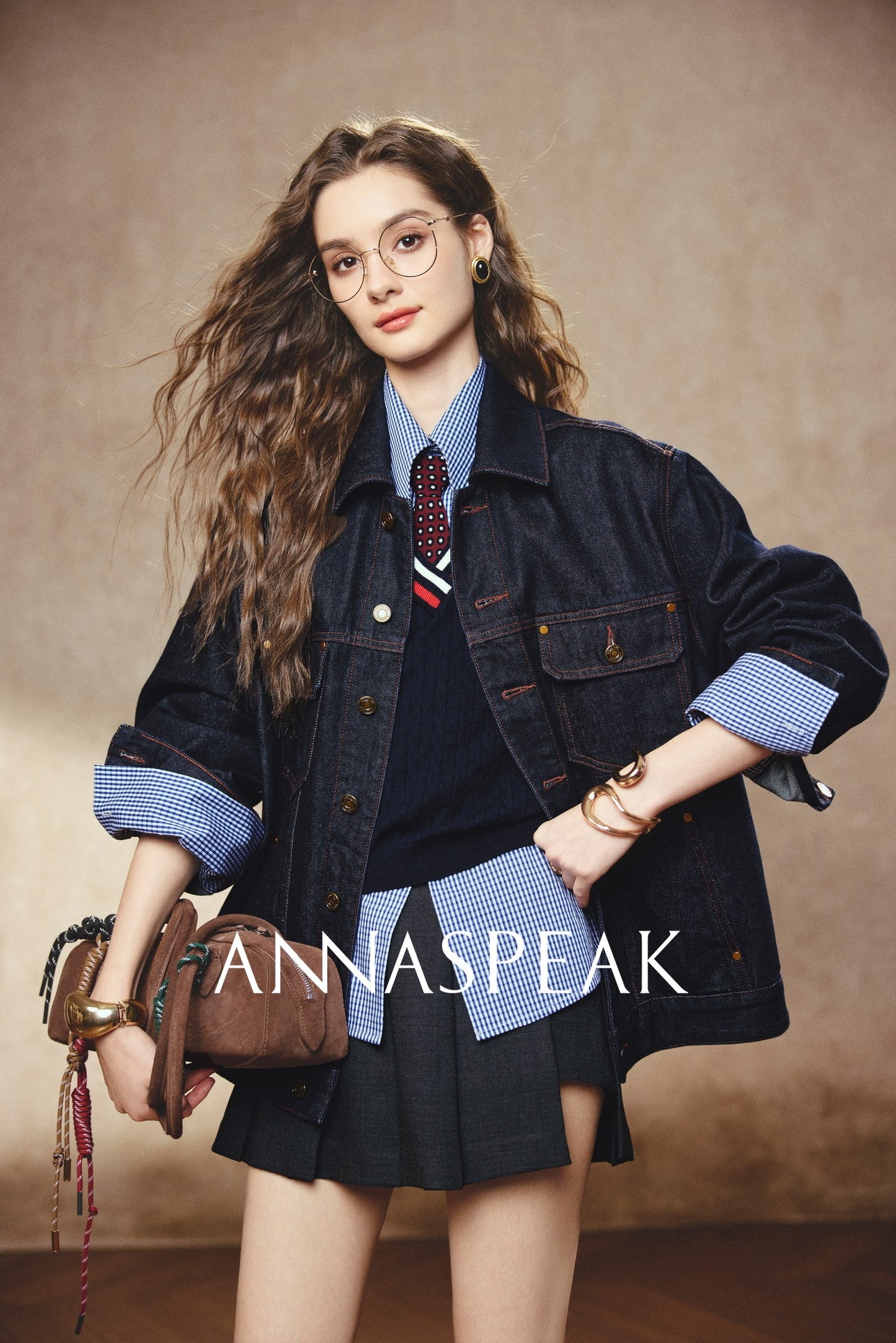 ANNASPEAK starfish denim silhouette denim jacket-SARE.