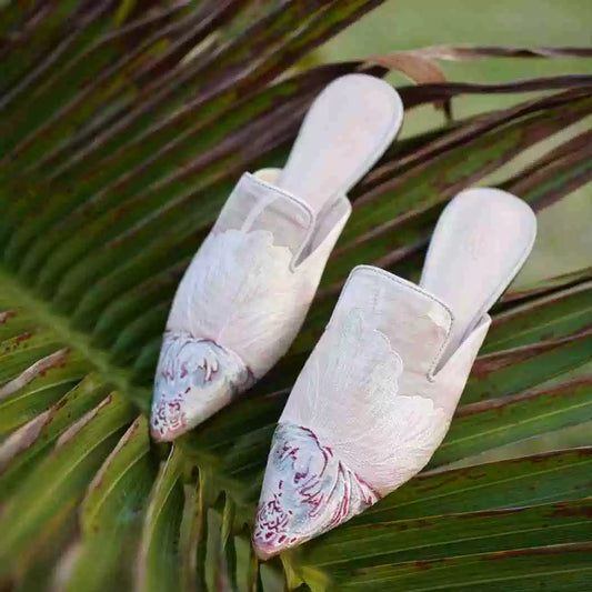 B-FEI handmade flat pointed toe women's mules- YUNIT.