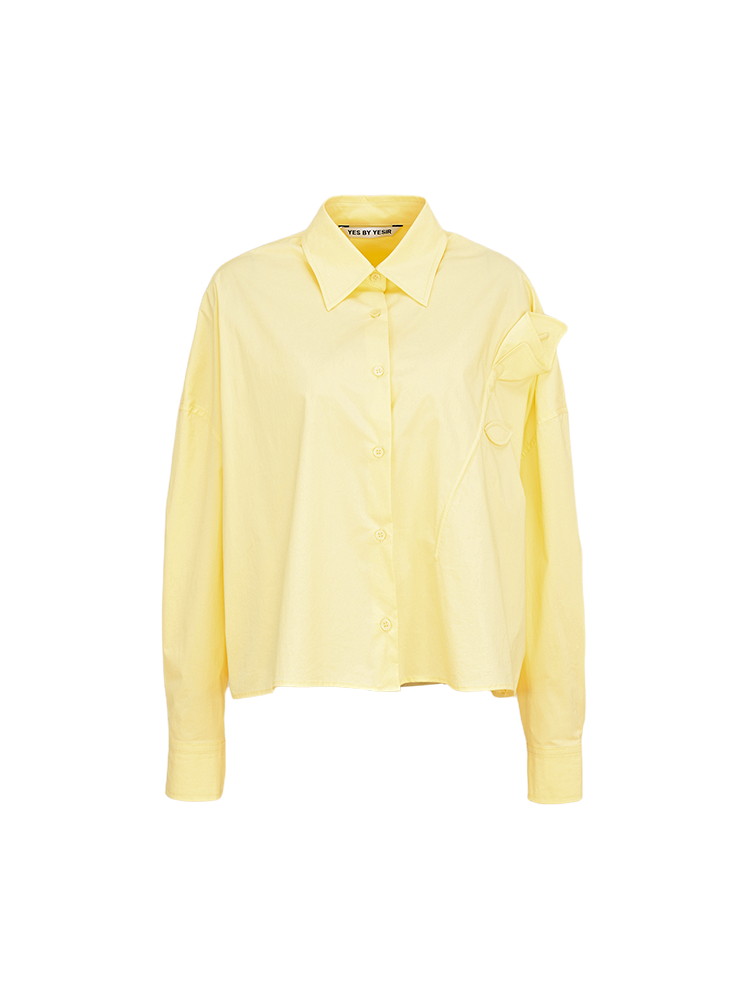 YES BY YESIR  handmade calla lily Monroe loose shirt - INTER.