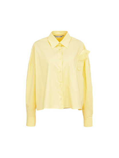 YES BY YESIR  handmade calla lily Monroe loose shirt - INTER.