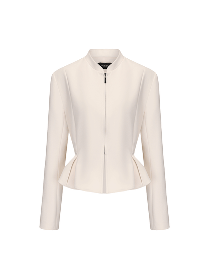 ATELIER MISS LU Authentic Silhouette Casual Waist Zip-Up Jacket - FRAME.