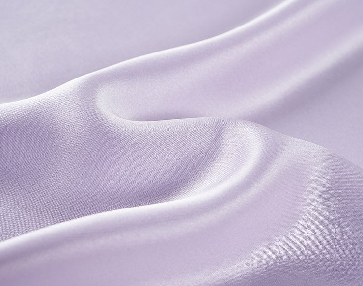 COMME MOI Lv Yan designer summer women's purple temperament double-sided satin fishtail skirt - DAISY.